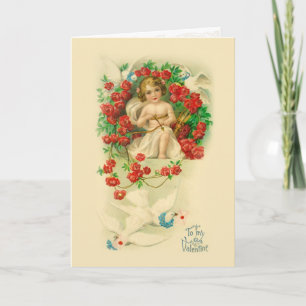 Vintage Cupid Valentine Card