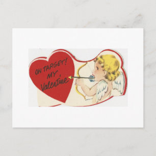 Vintage Cupid Valentine Holiday Postcard