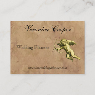 Vintage Cupid Wedding Planner Business Card
