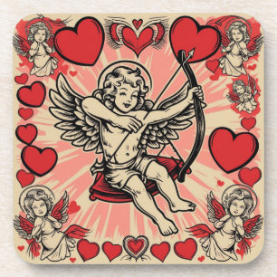 Vintage cupide love coaster