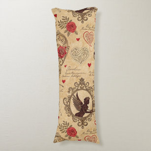 Vintage Cupid's Romantic Pattern (4) Body Cushion