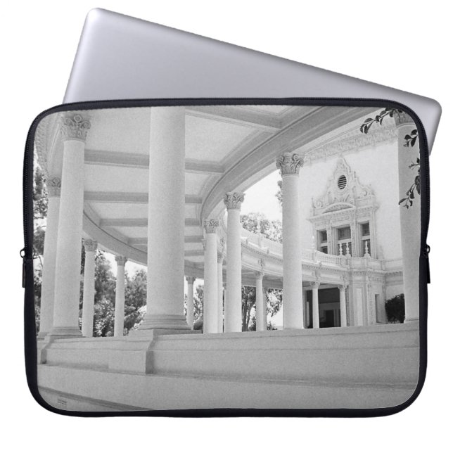 Vintage Curved Colonnade Laptop Sleeve (Front)