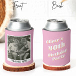 Vintage Custom  30th 40th 50th 60th Birthday Crew Can Cooler<br><div class="desc">Vintage Custom 30th 40th 50th 60th Birthday Crew Can Cooler</div>