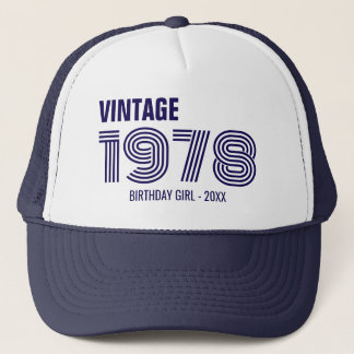 Vintage Custom 30th 40th 50th 60th Birthday Squad Trucker Hat