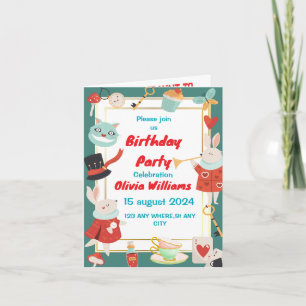 Vintage Custom Baby Birthday Invitations 
