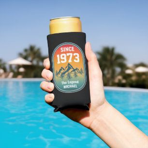 Vintage Custom Birthday The Legend Mountain Style Seltzer Can Cooler