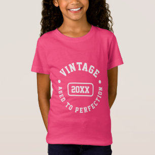 Vintage Custom Year – Aged to Perfection Design T-Shirt