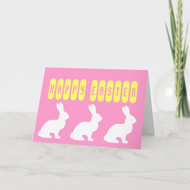 Vintage Cute Animal Easter  Card (Front)