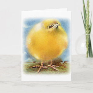 Vintage Cute Animal Easter  Holiday Card