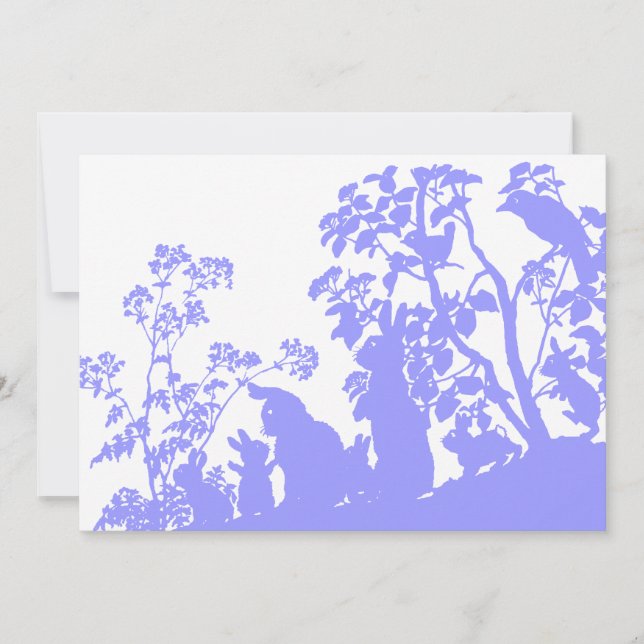 Vintage Cute Animal Easter  Invitation (Front)