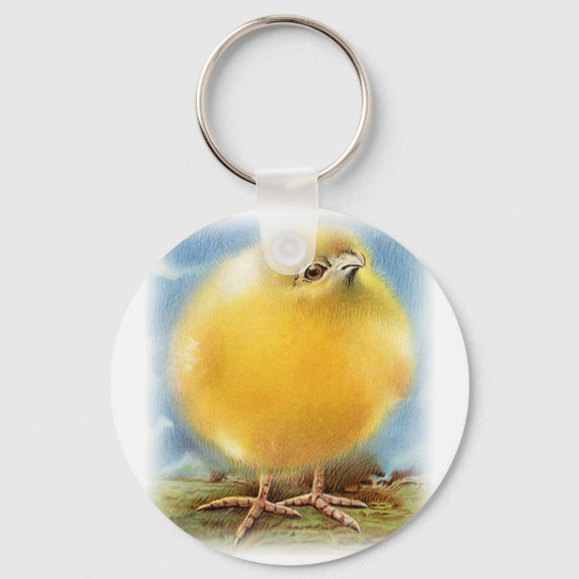 Vintage Cute Animal Easter  Key Ring (Front)