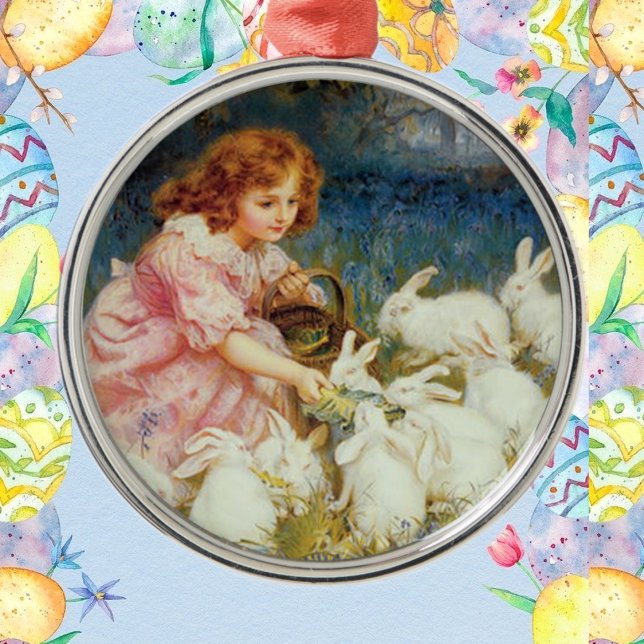 Vintage Cute Animal Easter  Metal Tree Decoration (Creator Uploaded)