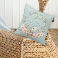 Vintage Cute Bear Botanical Name Baby Boy Nursery