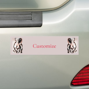 Vintage Cute Blonde Thunder_Cove Bumper Sticker