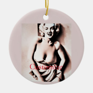 Vintage Cute Blonde Thunder_Cove  Ceramic Tree Decoration