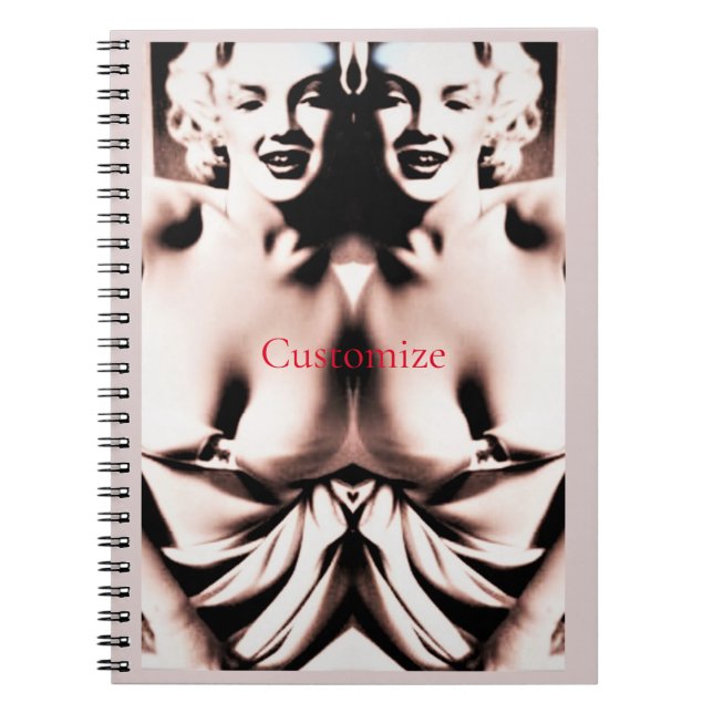 Vintage Cute Blonde Thunder_Cove  Notebook (Front)