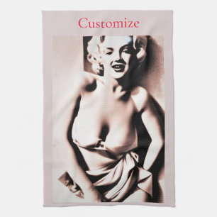 Vintage Cute Blonde Thunder_Cove  Tea Towel