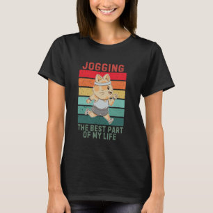Vintage Cute Cat The Best Part Of My Life Jogging T-Shirt