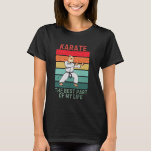 Vintage Cute Cat The Best Part Of My Life Karate L T-Shirt