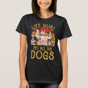 Vintage Cute Dog For Men Women Kids Pet Animal Dog T-Shirt