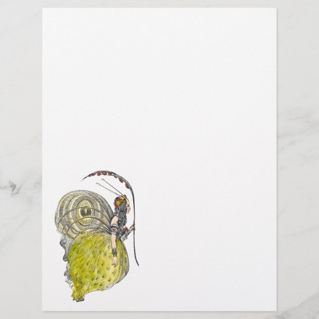 Vintage Cute Fantasy Butterfly Fairy with Wings (Front)