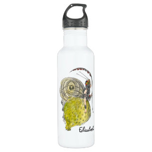 Vintage Cute Fantasy Butterfly Fairy with Wings 710 Ml Water Bottle