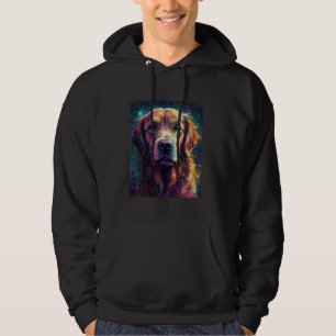 Vintage Cute Golden Retriever Face Dogs Lovers Pet Hoodie