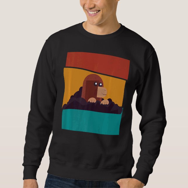 Vintage Cute Mole Sweatshirt (Front)