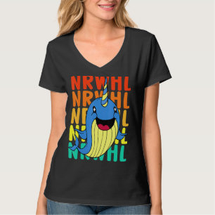 Vintage Cute Narwhal T-Shirt