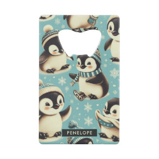 Vintage Cute Penguin Pattern