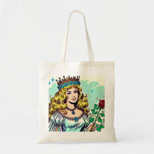 Vintage Cute Princess Comics Tote Bag