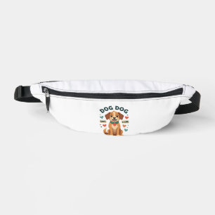 Vintage Cute Rescue Dog Save A Life Cartoon Puppy Bum Bags