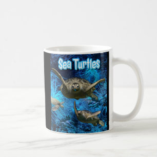 Vintage Cute Sea Turtles Coffee Mug