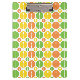 Vintage Cutlery Pattern Clipboard