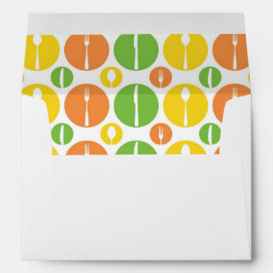 Vintage Cutlery Pattern Envelopes