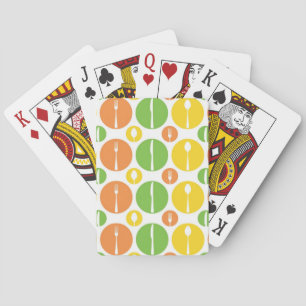 Vintage Cutlery Pattern Playing Cards