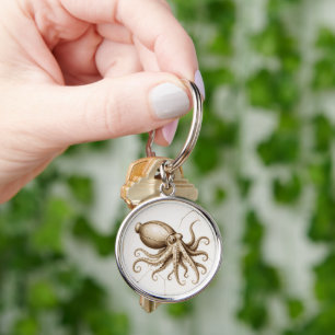 Vintage Cuttlefish Key Ring