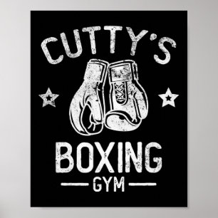 Vintage Cutty's Boxing Gym Est 1975 Boxing Day Tee Poster