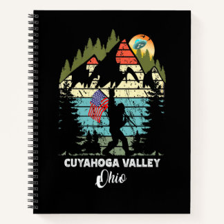 Vintage Cuyahoga Valley Hiking Trail Retro 80s Notebook