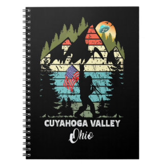 Vintage Cuyahoga Valley Hiking Trail Retro 80s Notebook
