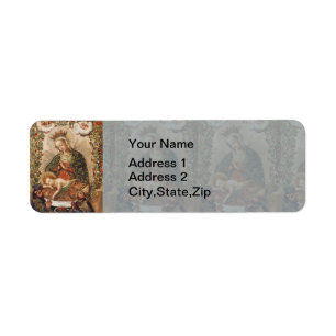 Vintage Cuzco School Virgin Adoring Christ Child