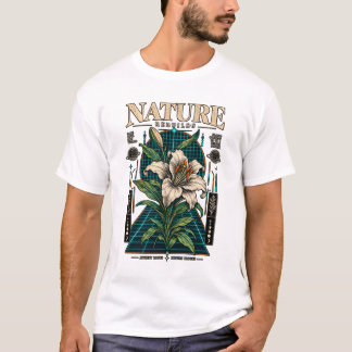 Vintage Cyber Botanical Nature Rebuilds T-Shirt