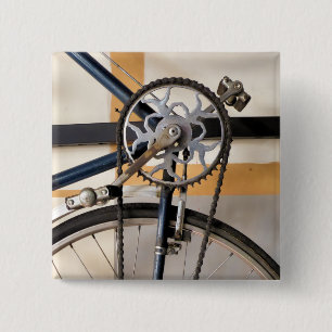 VINTAGE CYCLE 15 CM SQUARE BADGE