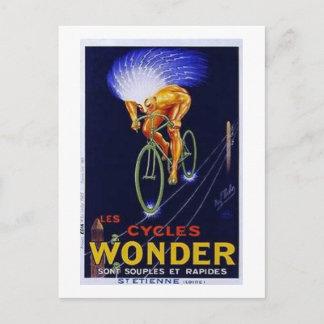 Vintage Cycles Wonder Ad Postcard
