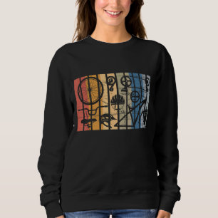 Vintage Cycling Cyclist Biking Bikers Bicycle Bike Sweatshirt