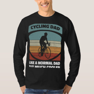 Vintage Cycling Dad Bicycle Cyclist Retro Sunset M T-Shirt