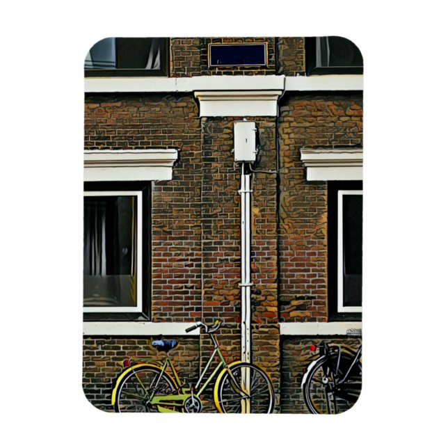 Vintage cycling gifts magnet (Vertical)