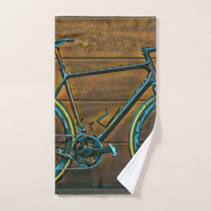 Vintage cycling gifts mountain bike gifts hand towel