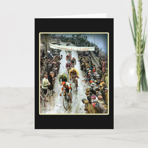 Vintage Cycling Giro Velo Card