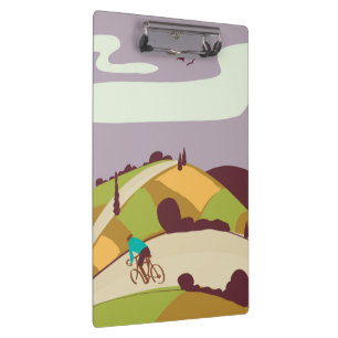 Vintage Cycling Poster Clipboard